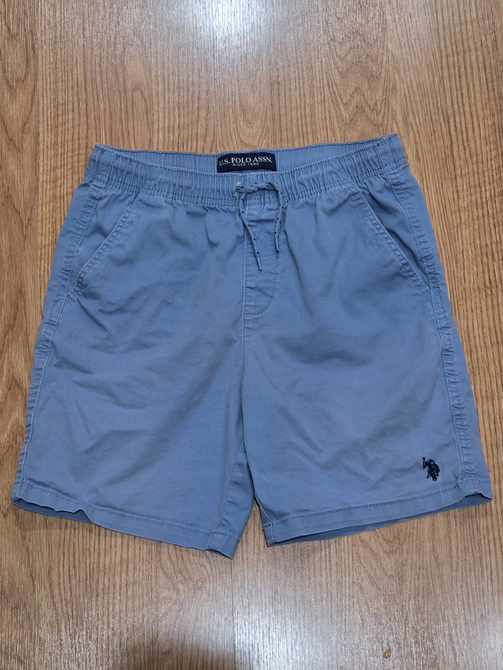 U.S. Polo Assn. Blue Elastic Waist Pull On Cotton Shorts Size XL 14-16